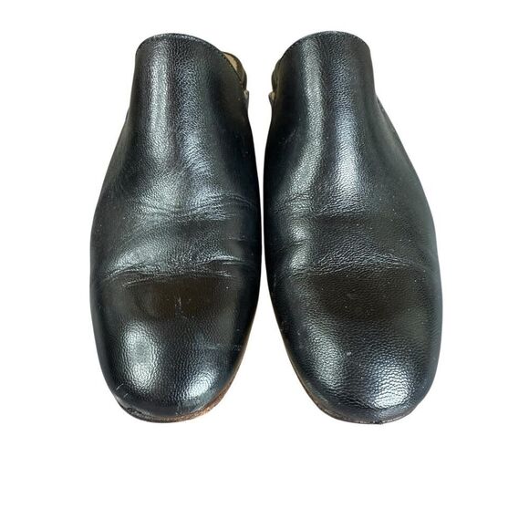 Rachel Comey Brie Black Leather Mules Women’s Size 6 Block Heel Slip On - Picture 11 of 13